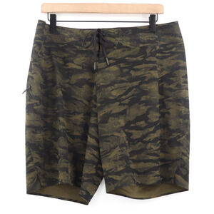 Lululemon Men's Current State Short *9" Bricollage Military Green Black Sz 34